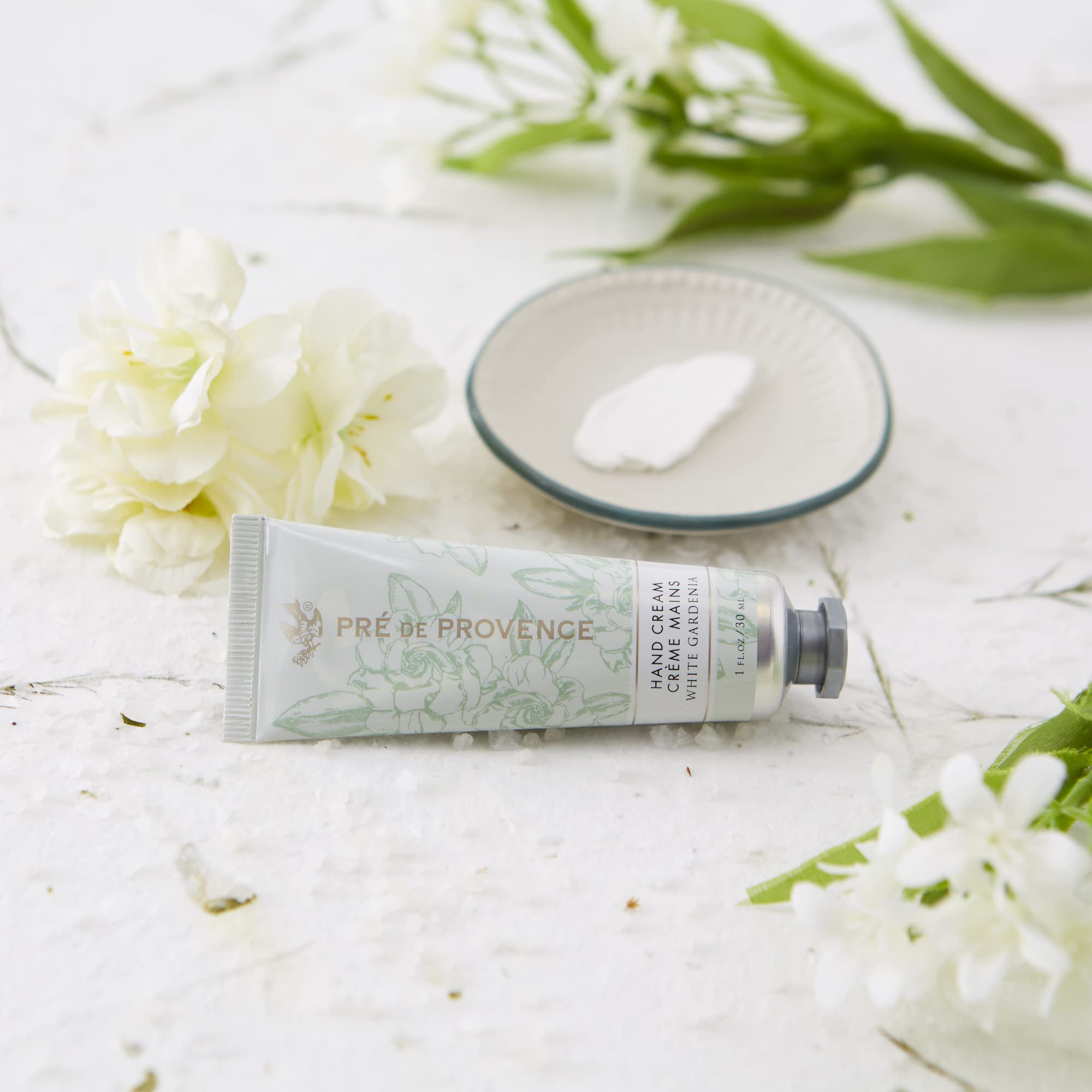 Pre de Provence Collection Shea Butter Enriched Soothing & Moisturizing, Hand Cream, 1 fl oz, White Gardenia